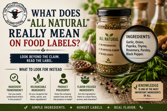 "All Natural" is only part of the story. Reading the ingredient label provides a clearer understanding of what creates flavor and what is actually in a product.