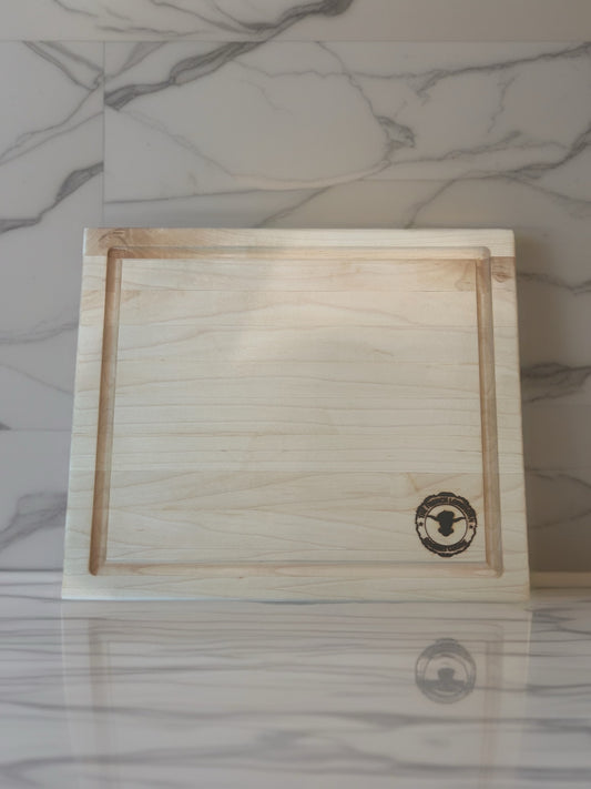 maple wood edge‑grain cutting boards 12x8